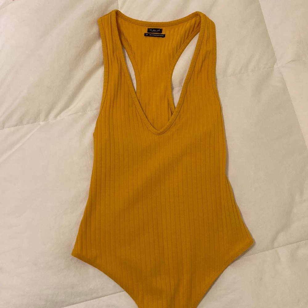 Out From Under Yellow Bodysuit